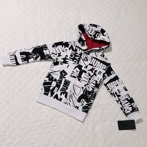 Jordan Black and White Graphic Hoodie